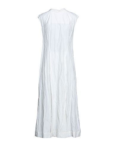 LIVIANA CONTI Long dress White 55% Polyamide, 39% Cotton, 6% Metal