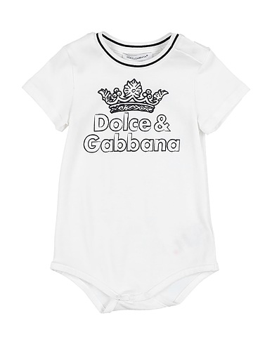 DOLCE & GABBANA Bodysuit White 100% Cotton, Elastane