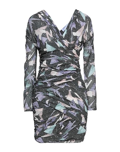 IRO Midi dress Lead 85% Silk, 15% Polyurethane coated