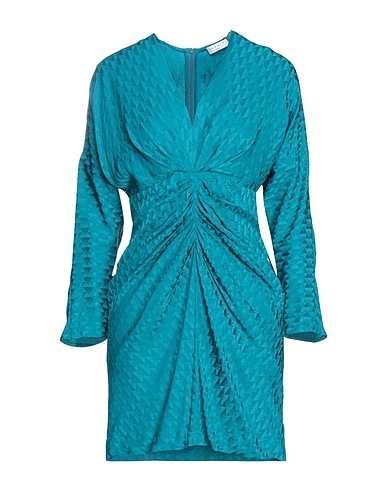 SANDRO Pleated dress Deep teal 100% Viscose