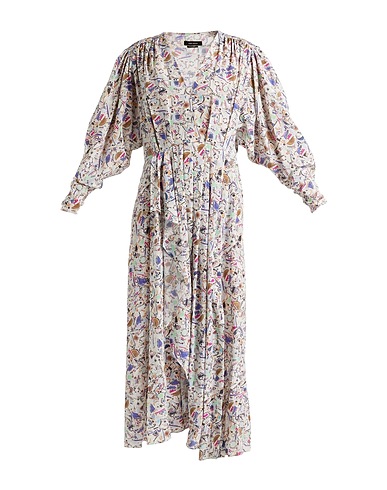 ISABEL MARANT Long dress Ivory 91% Silk, 9% Elastane
