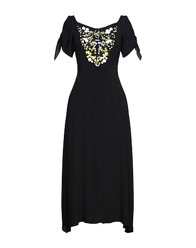 BEATRICE .B Long dress Black 65% Acetate, 35% Silk