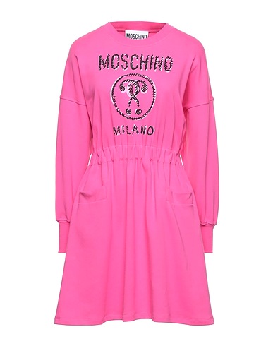 MOSCHINO Vestito corto Rosa 97% Cotone, 3% Altre Fibre