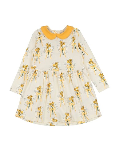 MINI RODINI Dress Ivory 100% Cotton
