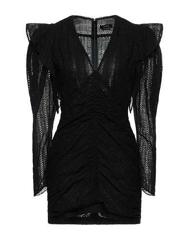 ISABEL MARANT Tubino Nero 100% Cotone, Poliestere, Seta