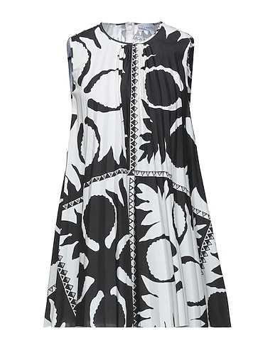 REDValentino Top Nero 65% Poliestere, 35% Cotone
