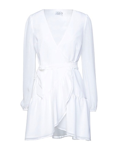 NA-KD Short dress White 100% Polyester