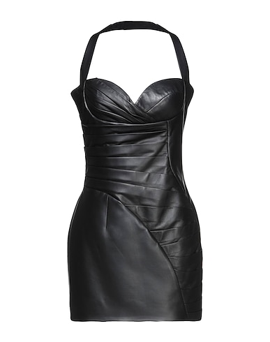BALMAIN Sheath dress Black Lambskin