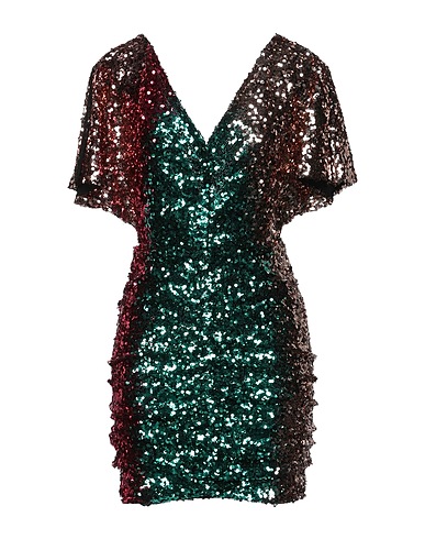 SIMONA CORSELLINI Sheath dress Emerald green 100% Polyester