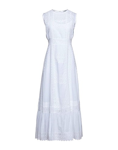 ETRO Long dress White 100% Cotton, Nylon