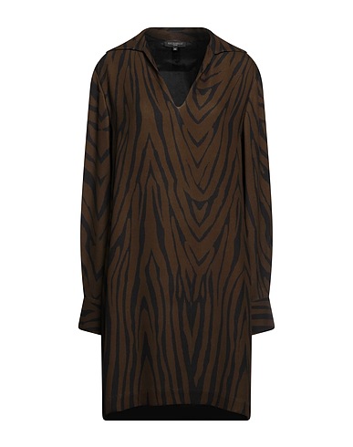 ANTONELLI Short dress Dark green 100% Viscose