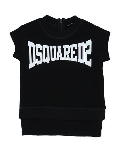 DSQUARED2 Vestito Baby  Nero 100% Cotone, Elastan