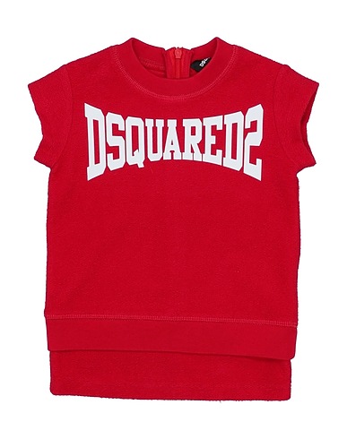 DSQUARED2 Baby dress Red 100% Cotton, Elastane