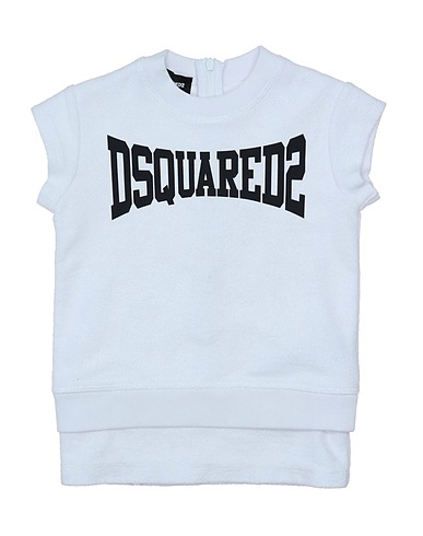 DSQUARED2 Vestito Baby  Bianco 100% Cotone, Elastan