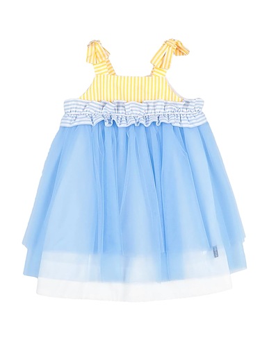 SIMONETTA Dress Sky blue 100% Polyamide, Cotton
