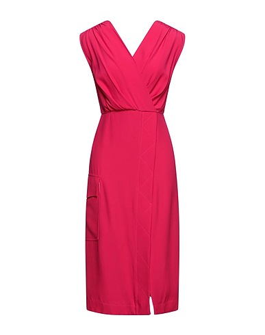 BALLANTYNE Midi dress Garnet 55% Viscose, 45% Acetate