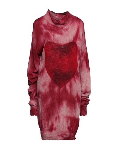 VIVIENNE WESTWOOD ANGLOMANIA Short dress Brick 60% Acrylic, 40% Wool