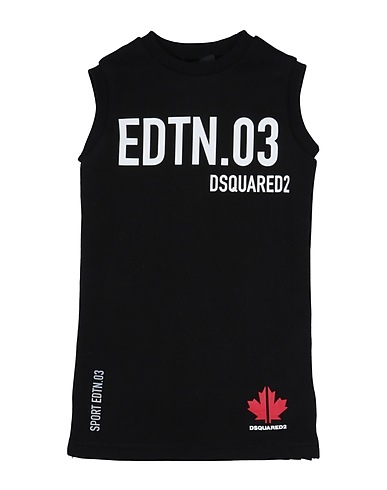 DSQUARED2 Dress Black 100% Cotton, Elastane, Polyester