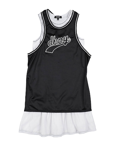 DKNY Dress Black 95% Cotton, 5% Elastane, Polyester