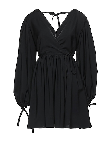 MSGM Short dress Black 100% Virgin Wool