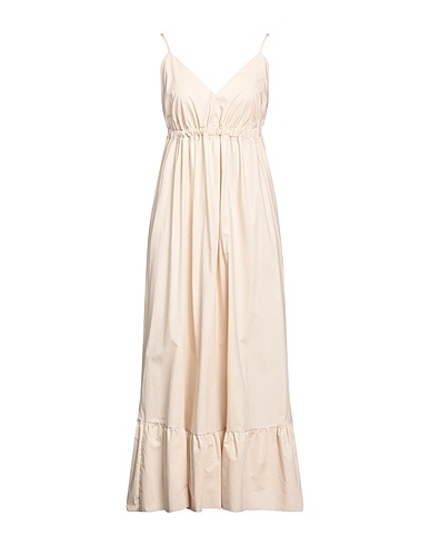 BERNA Long dress Beige 100% Cotton