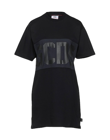 GCDS Short dress Black 100% Cotton