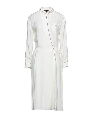 RAG & BONE Midi dress Ivory 100% Silk