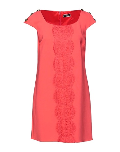 ELISABETTA FRANCHI Vestito corto Arancione 97% Viscosa, 3% Elastan