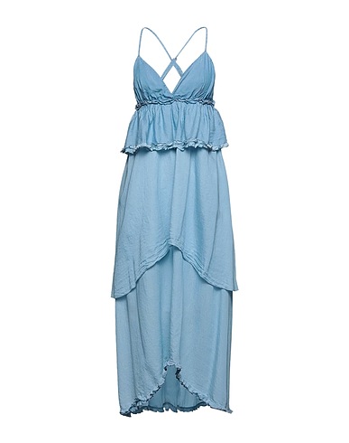 PINKO Long dress Sky blue 100% Lyocell