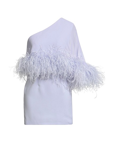 16ARLINGTON Robe asymétrique Mauve 100% Polyester, Plumes d'autruche