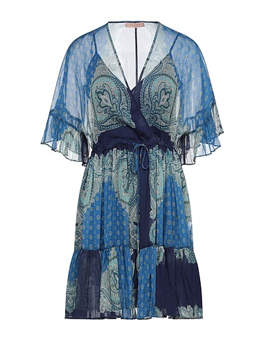 TWINSET Short dress Blue 100% Polyester
