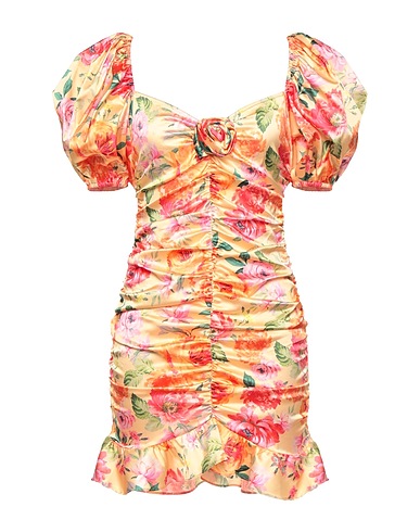 FOR LOVE & LEMONS Robe courte Abricot 92% Polyester, 8% Élasthanne