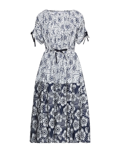 MONCLER Midi dress Ivory 100% Cotton, Polyester