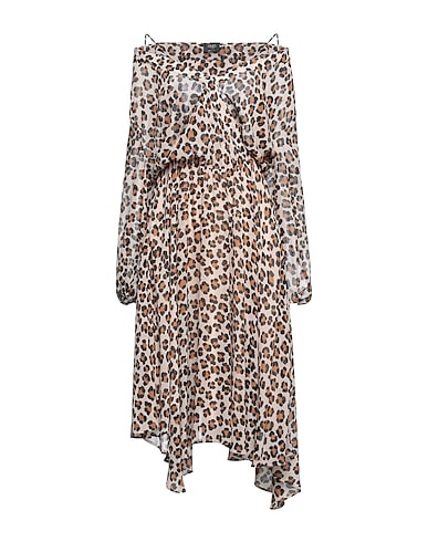 LIU •JO Midi dress Beige 100% Polyester