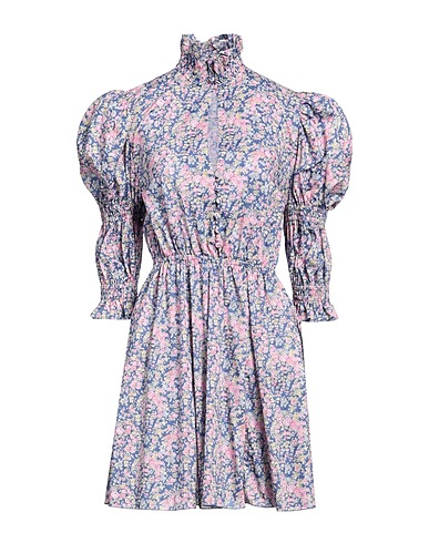 PHILOSOPHY di LORENZO SERAFINI Shirt dress Slate blue 100% Cotton, Polyamide