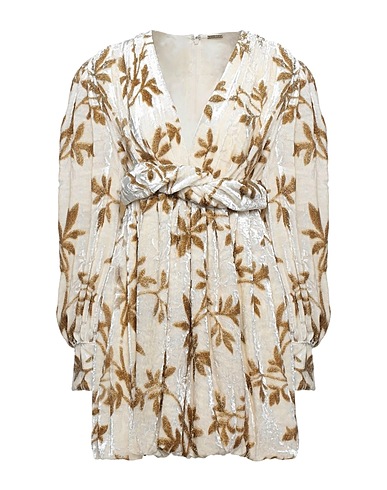 DODO BAR OR Short dress Ivory 65% Viscose, 19% Polyester, 16% Silk
