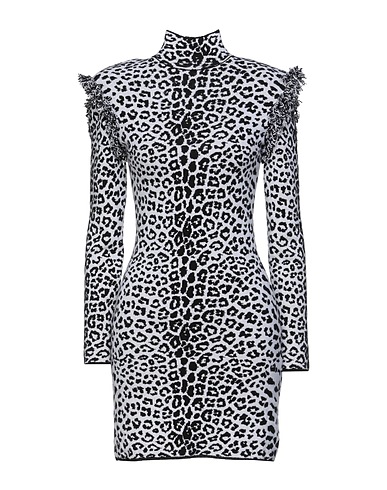 DUNDAS Sheath dress Black 90% Wool, 10% Cashmere