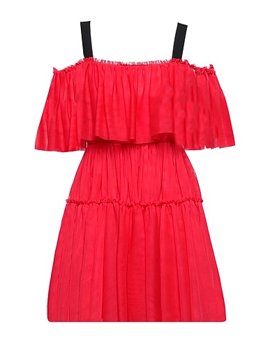 ANNA MOLINARI Short dress Red 100% Polyester, Cotton, Acetate
