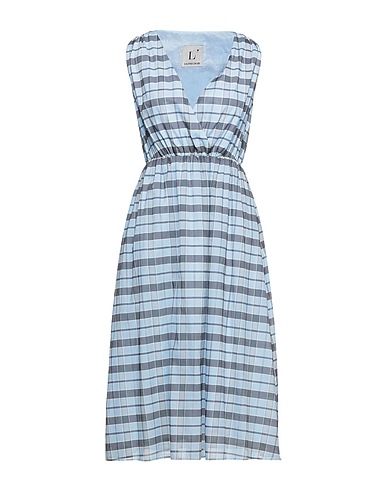 L' AUTRE CHOSE Vestito da ufficio Celeste 100% Cotone