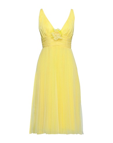 ANNA MOLINARI Midi dress Yellow 100% Polyester