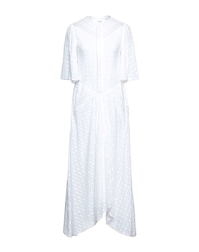 MARANT ÉTOILE Long dress White 100% Cotton