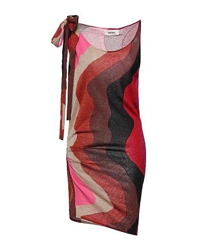 CIRCUS HOTEL Short dress Red 70% Viscose, 15% Polyester, 15% Textile fibers