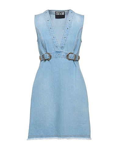 VERSACE JEANS COUTURE Denim dress Blue 100% Cotton