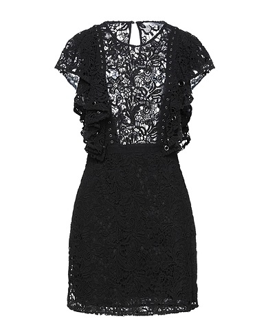 PATRIZIA PEPE Vestito corto Nero 100% Cotone, Metallo