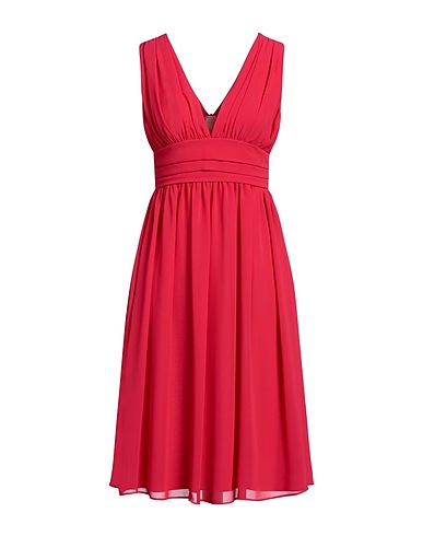 NINA 14.7 Midi dress Magenta 100% Polyester