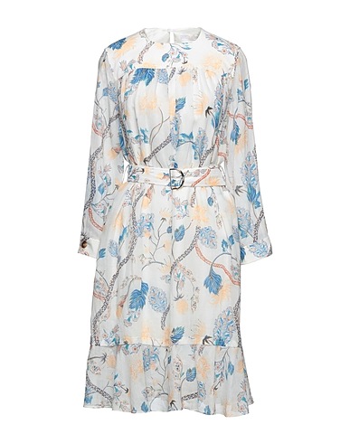CHLOÉ Kleid für besondere Anlässe Weiß 100% Ramie, Büffelhorn, Perlmutt
