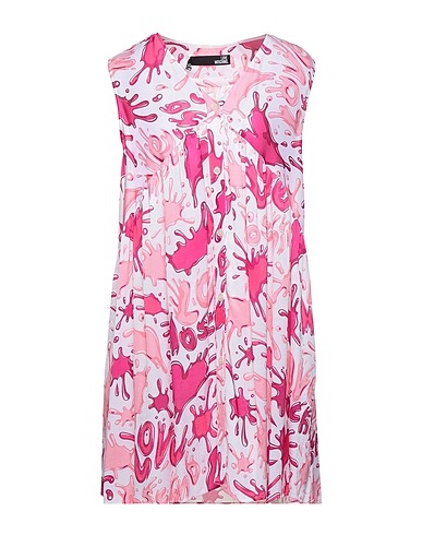 LOVE MOSCHINO Shirt dress White 100% Viscose