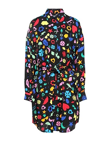 LOVE MOSCHINO Shirt dress Black 100% Viscose