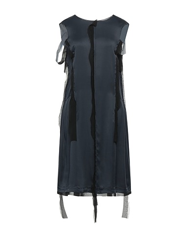MAISON MARGIELA Midi dress Midnight blue 49% Viscose, 32% Polyamide, 19% Silk
