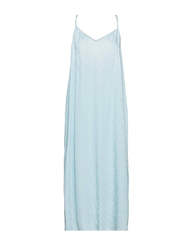 PALM ANGELS Midi dress Sky blue 53% Acetate, 47% Viscose